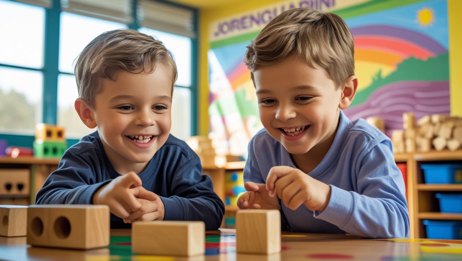 imagen de niños en un preescolar llamado jorenguarini